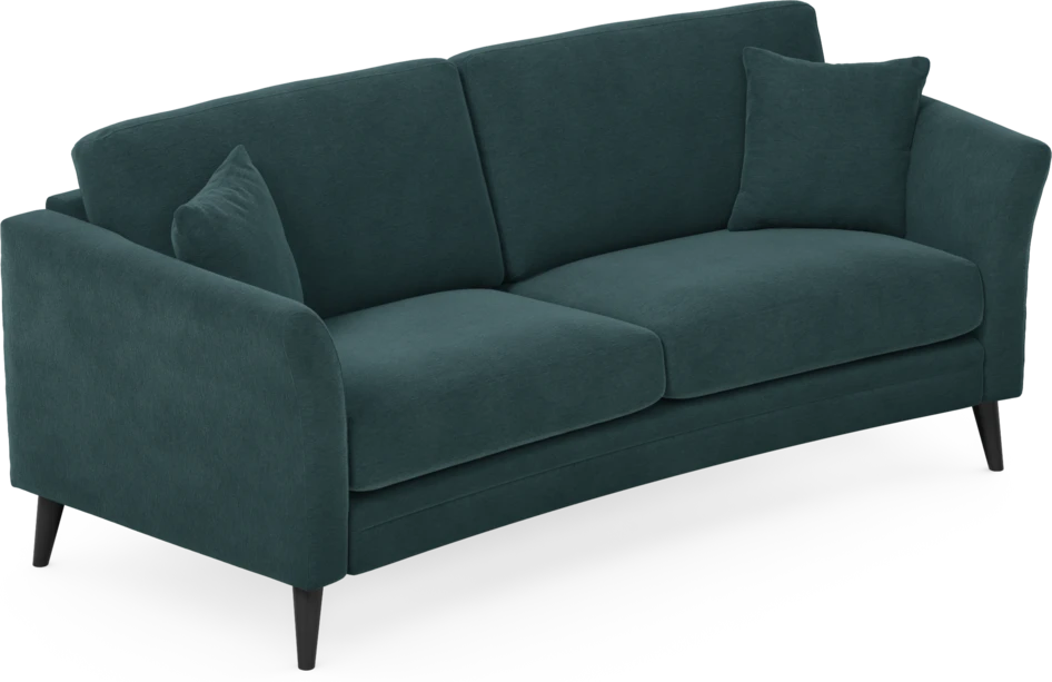 Eden - 2,5-sits soffa svängd - Blå