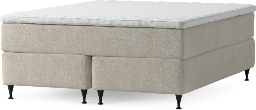 Delux Exclusive - Kontinentalsäng, dubbelsäng med bäddmadrass och sängben