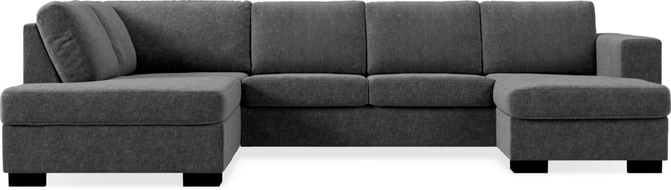 Nevada - 3-sits soffa med divan vänster och schäslong höger - Grå