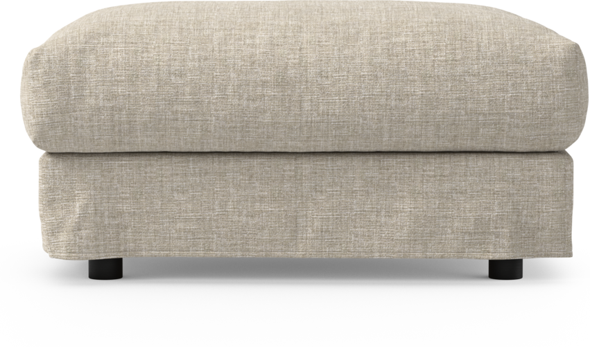 Cherrie - Fotpall 100 med kappa - Beige