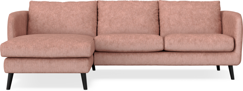Madison Lux - 2-sits soffa med schäslong vänster - Röd