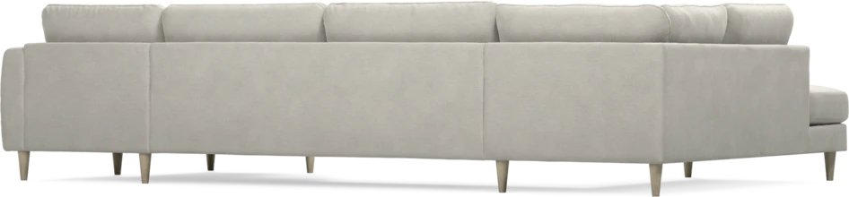 Bridge - 3-sits soffa med divan vänster och schäslong höger - Grå