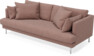 Harper - 3-sits soffa, hel dyna - Rosa