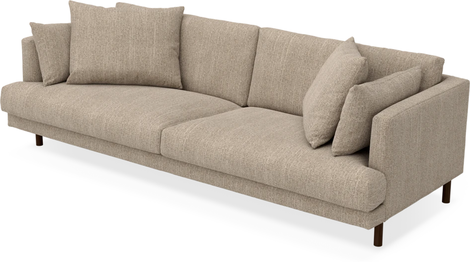 Harper - 4-sits soffa - Brun