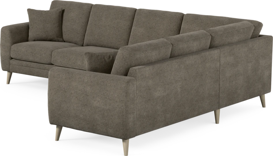 Eden - Hörnsoffa, 3+2-sits - Brun