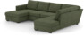 Friday - 3-sits soffa med schäslong vänster och divan höger - Grön