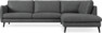 Madison Lux - 3-sits soffa med divan höger - Grå