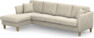 Eden - 3-sits soffa med schäslong - Beige