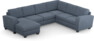 Friday - Hörnsoffa, 3+2-sits med schäslong vänster - Blå