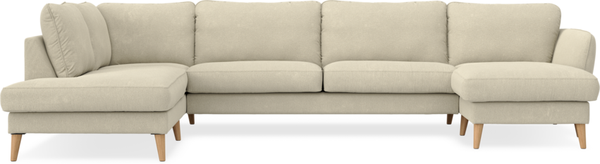 Bridge - 3-sits soffa med divan vänster och schäslong höger - Beige