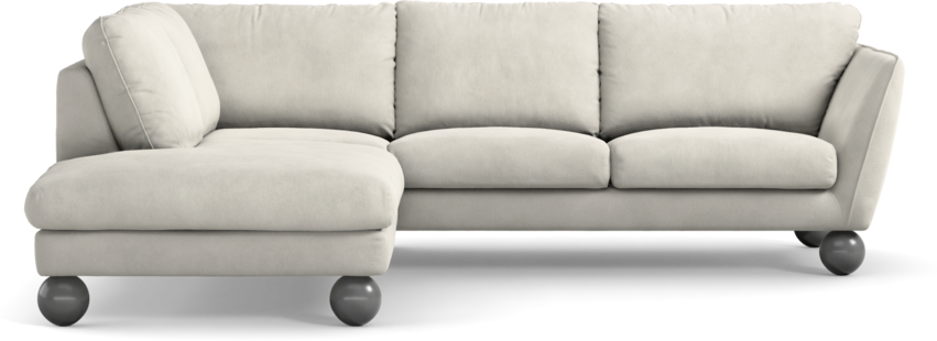 Madison Lux - 2-sits soffa med divan vänster - Vit