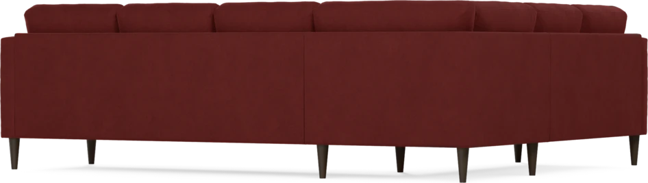 Eden - Hörnsoffa, 2+3-sits - Röd