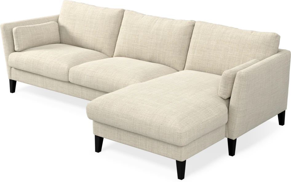 Winston - 3-sits soffa med schäslong, vändbar - Beige