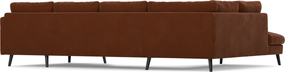 Madison Lux - 2-sits soffa med divan vänster och schäslong höger - Orange