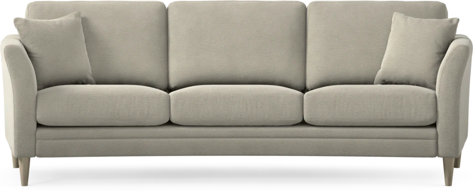 Eden - 3-sits soffa svängd - Brun