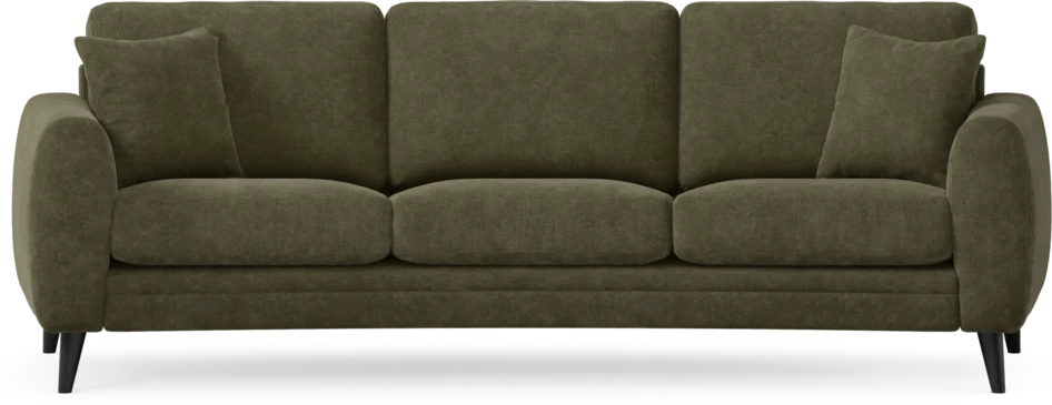 Eden - 3-sits soffa svängd - Grön