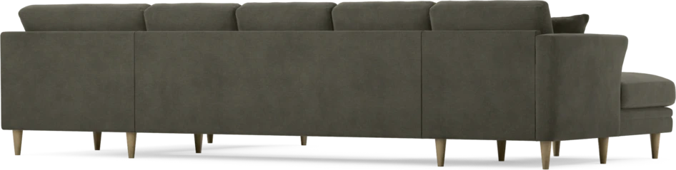Eden - 3-sits soffa med schäslong vänster och divan höger - Grå