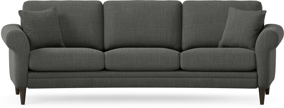 Eden - 3-sits soffa svängd - Grå