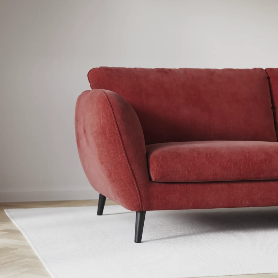 Madison Lux - Hörnsoffa 2+3-sits, hörn 1 - Rosa