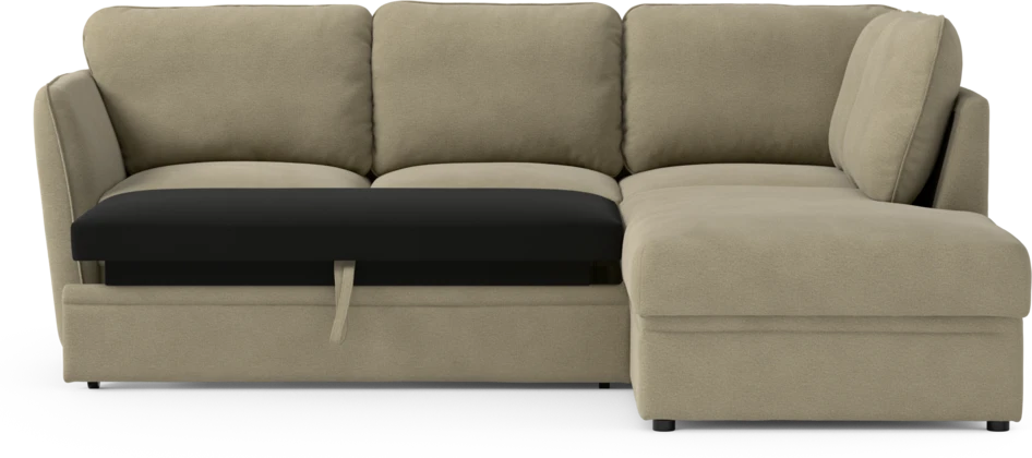 Öland - Bäddsoffa med divan höger - Beige