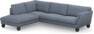 Madison - 3-sits soffa med divan vänster - Blå