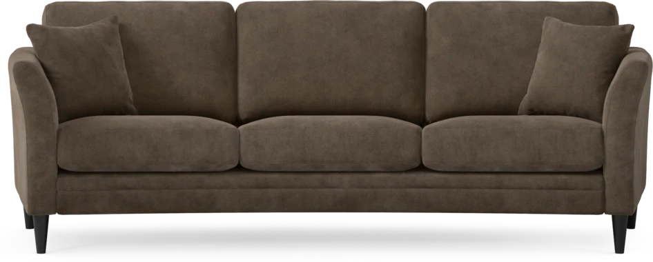 Eden - 3-sits soffa svängd - Brun