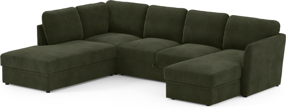 Öland - Bäddsoffa med divan vänster och schäslong höger - Beige