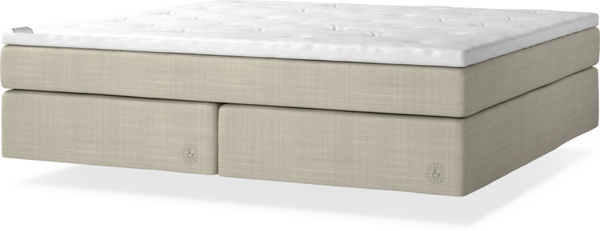 Cape Farewell Comfort - Kontinentalsäng, dubbelsäng med svävande utseende - Beige