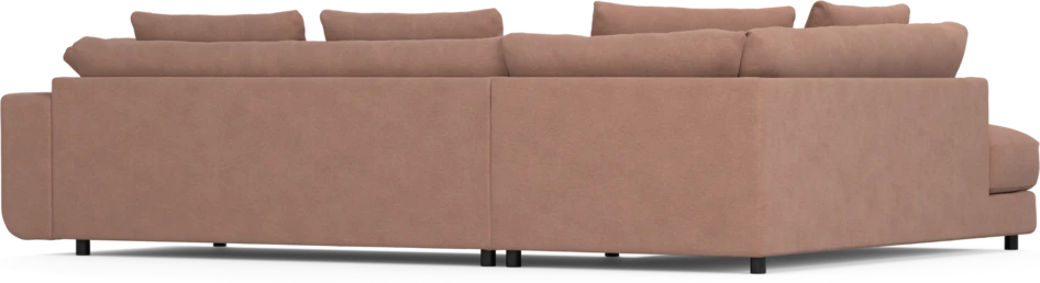 Amie - 3-sits med divan vänster - Rosa