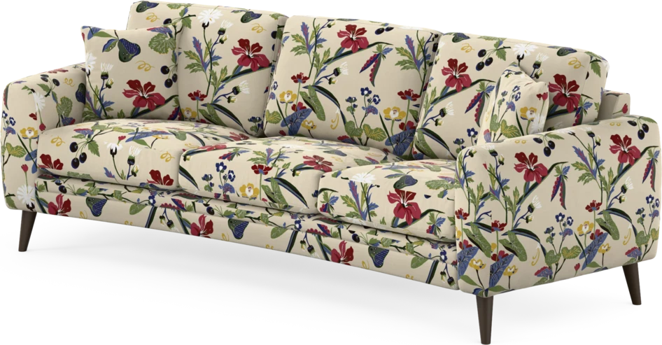 Eden - 3-sits soffa svängd - Flerfärgad