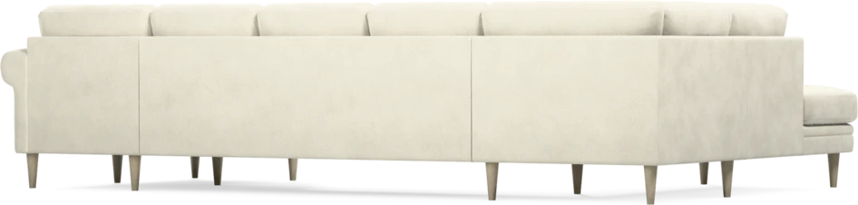Eden - 3-sits soffa med divan vänster och schäslong höger - Vit