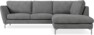 Madison - 2-sits soffa med divan höger - Vit