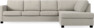 Nevada - 3-sits soffa med divan höger - Beige