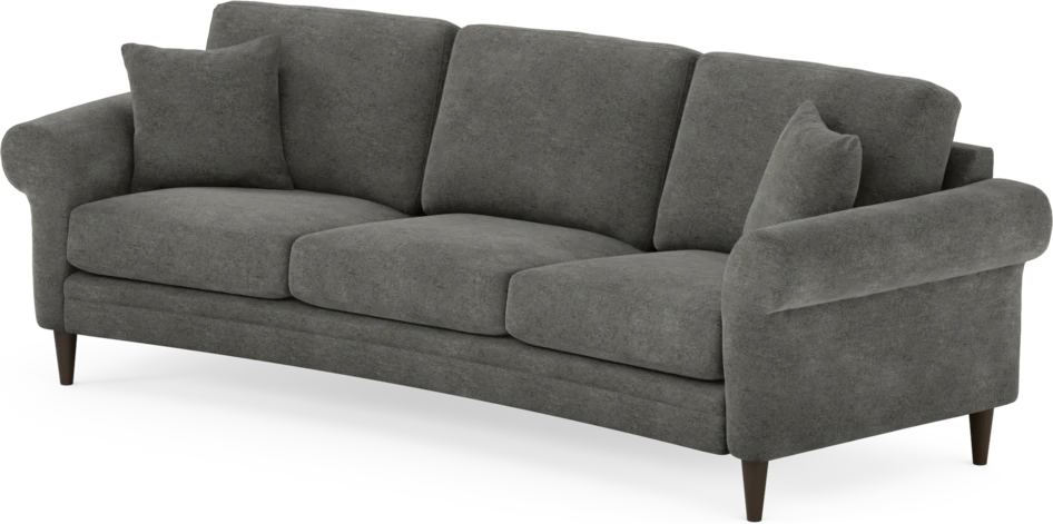 Eden - 3-sits soffa svängd - Grå