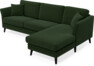 Eden - 2,5-sits soffa med schäslong - Grön