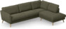 Bridge - 3-sits soffa med divan höger - Grön