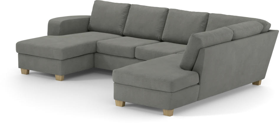 Friday - 3-sits soffa med schäslong vänster och divan höger - Grå