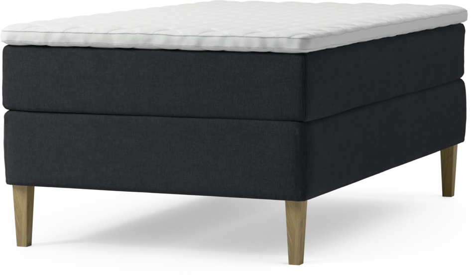 Delux Exclusive - Kontinentalsäng, enkelsäng 120 cm med bäddmadrass och sängben