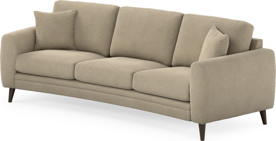 Eden - 3-sits soffa svängd - Beige