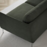 Madison Lux - 2-sits soffa med schäslong vänster - Grön