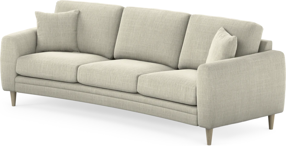 Eden - 3-sits soffa svängd - Beige