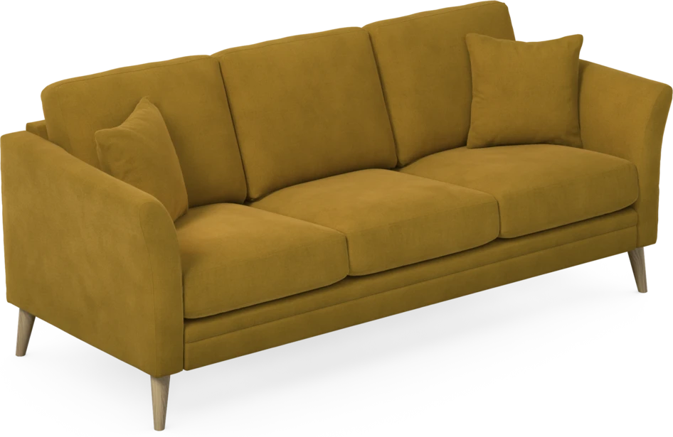 Eden - 3-sits soffa - Gul