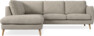 Madison Lux - 2-sits soffa med divan vänster - Vit