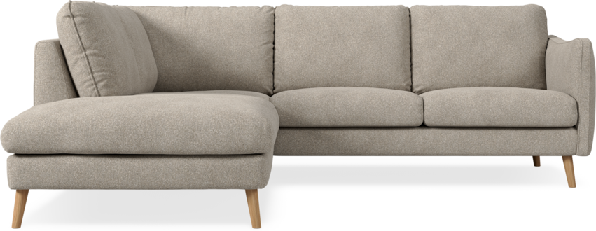 Madison Lux - 2-sits soffa med divan vänster - Vit