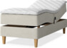 Delux Dream - Ställbar säng, enkelsäng med bäddmadrass - Beige