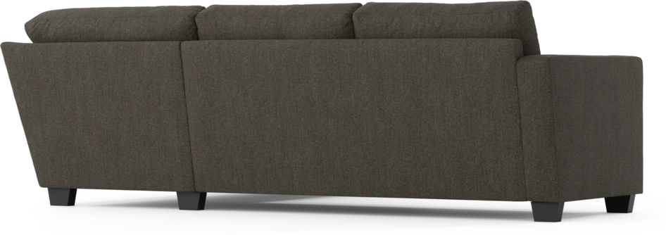 Friday - 2,5-sits soffa med divan höger - Brun