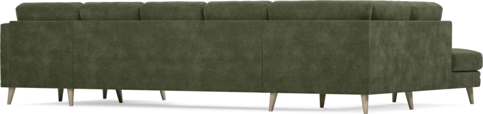 Eden - 3-sits soffa med divan vänster och schäslong höger - Grön