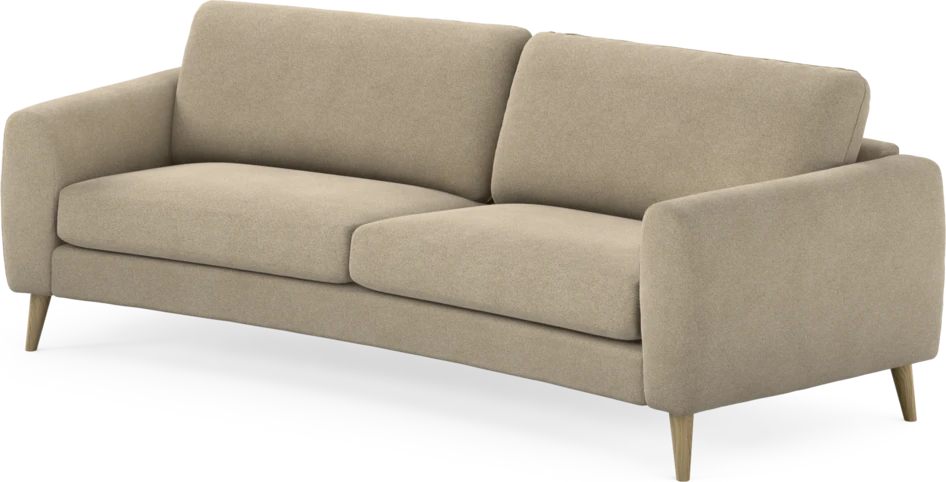 Bridge - 3-sits soffa svängd - Beige