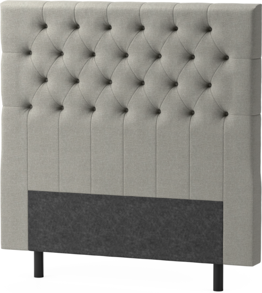 Delux Pikerad XL - Sänggavel, 90-210 cm - Grå