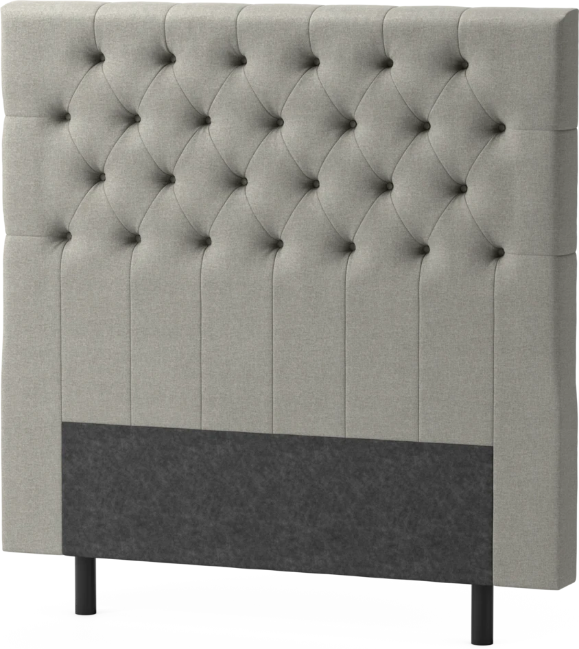 Delux Pikerad XL - Sänggavel, 90-210 cm - Grå